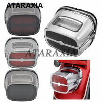 Motorcycle LED Tail Light Rear Brake Lights Turn Signal Number License Plate Lamp Taillight For Harley Dyna Fat Boy Road King