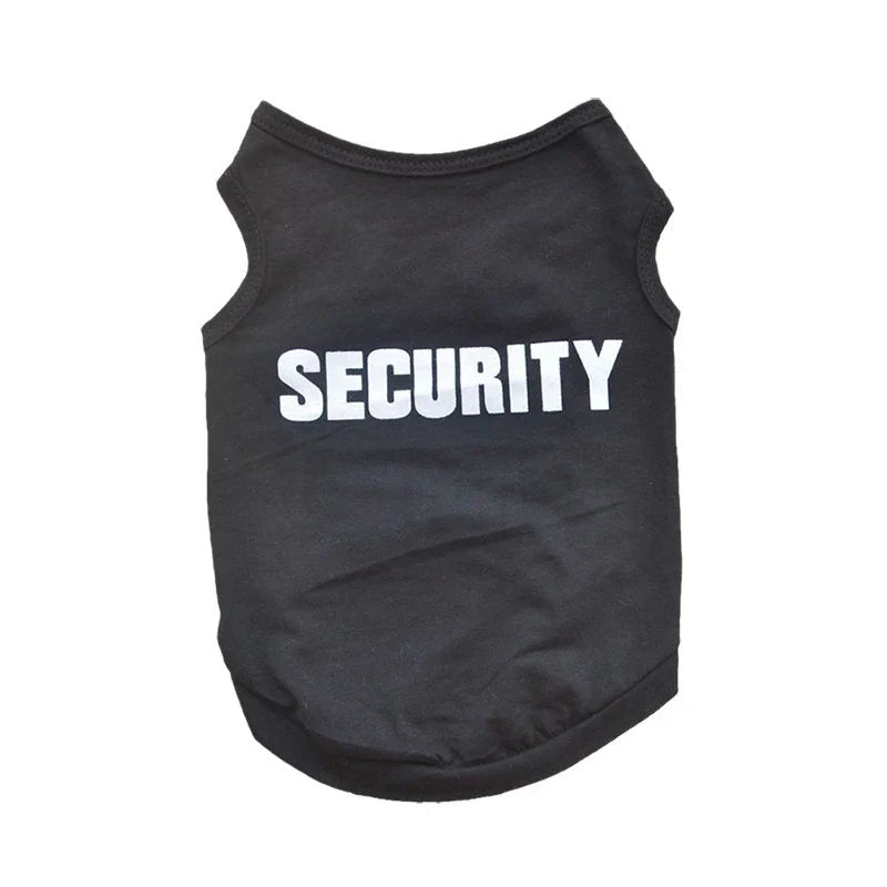 Security Clothing for Dogs Summer Pet T-shirt Costume - Jaico Online Shop
