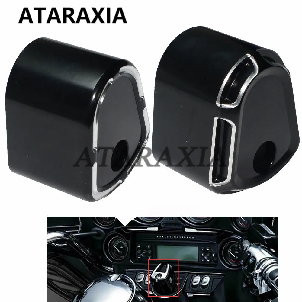 Motorcycle Ignition Switch Cover Key Cover Switch Lock Cover For Harley Touring Road Glide Street Glide FLTR FLHX 1996-2013