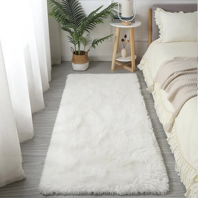 VIKAMA Silk Wool Carpet Bedroom Living Room Carpet Ins Style Scandinavian Home Floor Mats Home Decoration - Jaico Online Shop