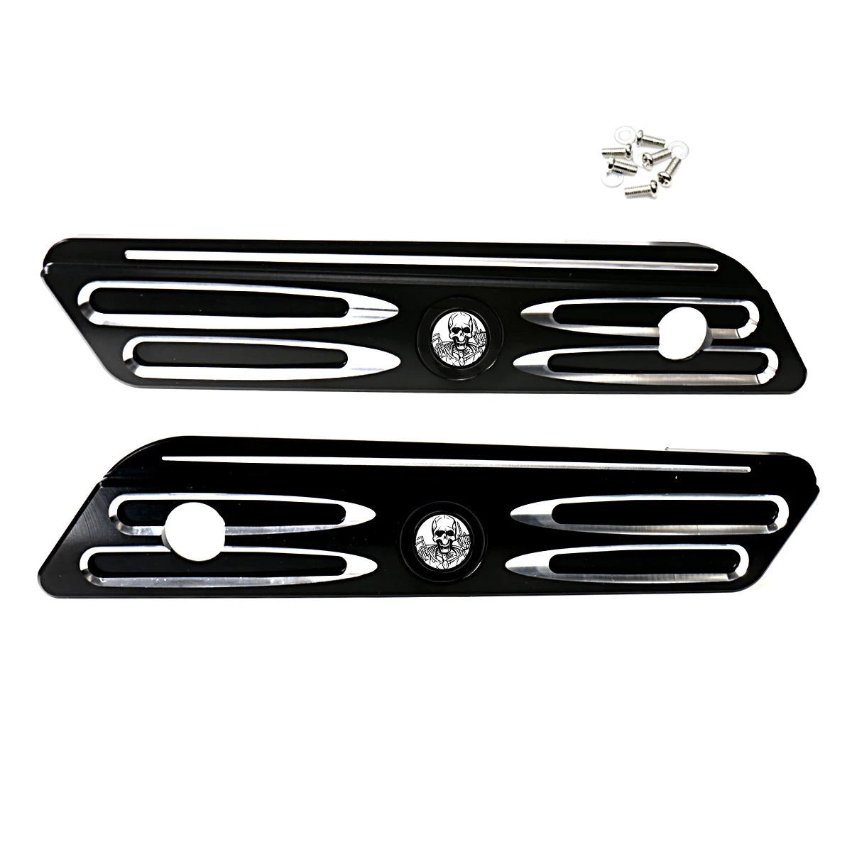 Shallow Cut Drive Contrast Cut Saddlebag Latch Covers Fit For Harley Touring Street Road Glide Road King 2014-2023 Models