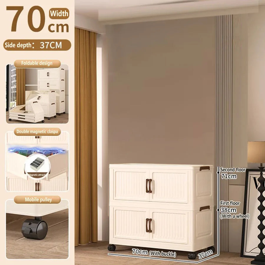 Storage Box Household Foldableing Cabinet Storage Cabinet Clothes Toys Snacks Extra Large Capacity Storage Cabinet Organizing Box