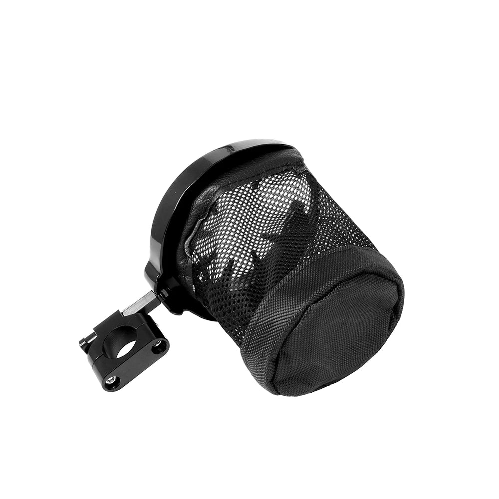 Motorcycle Drink Cup Holder 22mm/ 25mm Handlebar Cup Bottle Holder Aluminum For Harley Touring Street Glide ATV Universal