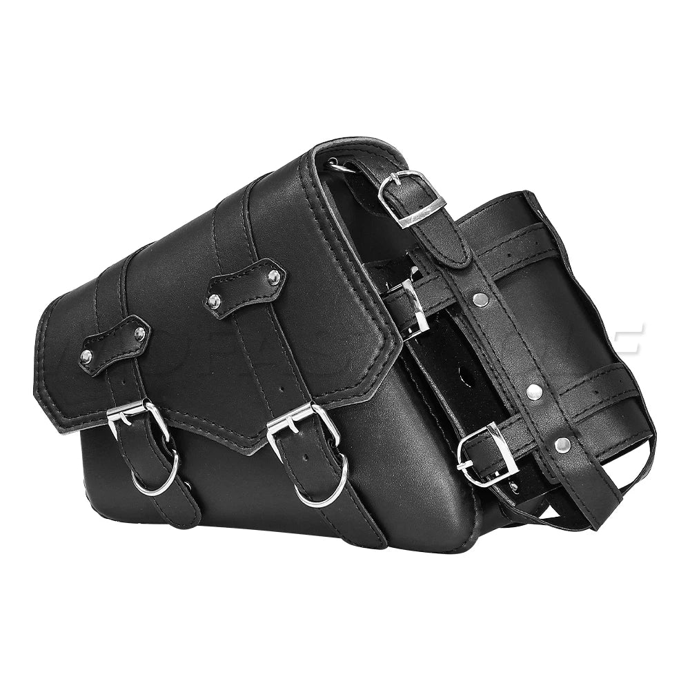 Motorcycle Bag For Harley Sportster Honda Suzuki Yamaha Kawasaki Leather Motorcycle Saddle Bag Waterproof Side Bags Tool Pouch