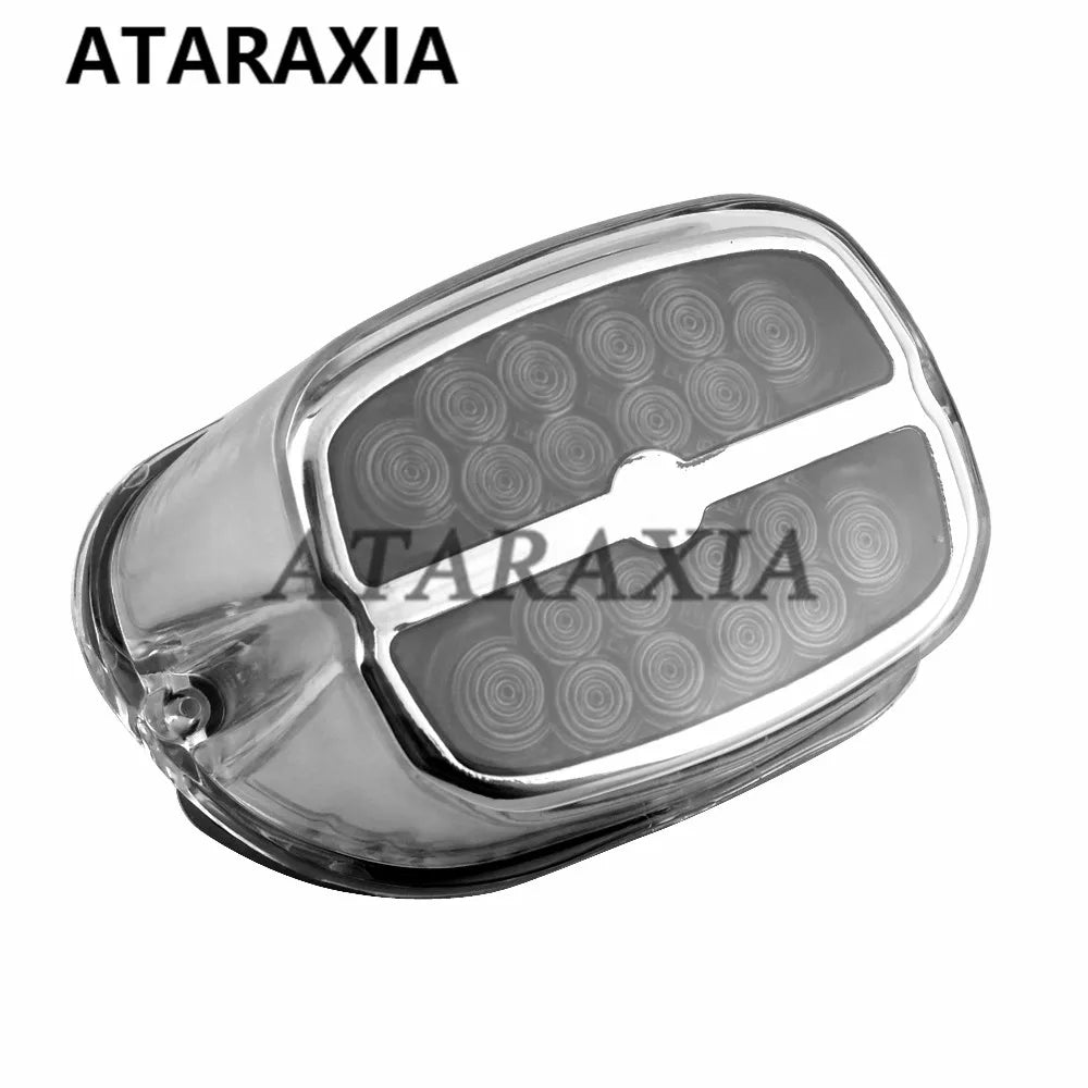 Motorcycle LED Tail Light Rear Brake Lights Turn Signal Number License Plate Lamp Taillight For Harley Dyna Fat Boy Road King