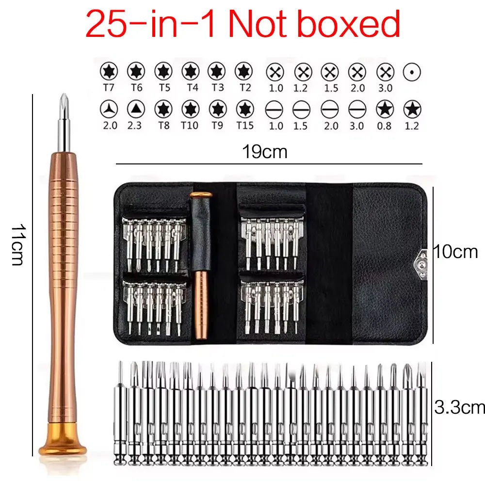 Precision Screwdriver Set, Laptop Tool Kit, 152/25 in 1 Professional Computer Screwdriver Repair Kit T5 T6 Torx Screwdriver - Jaico Online Shop