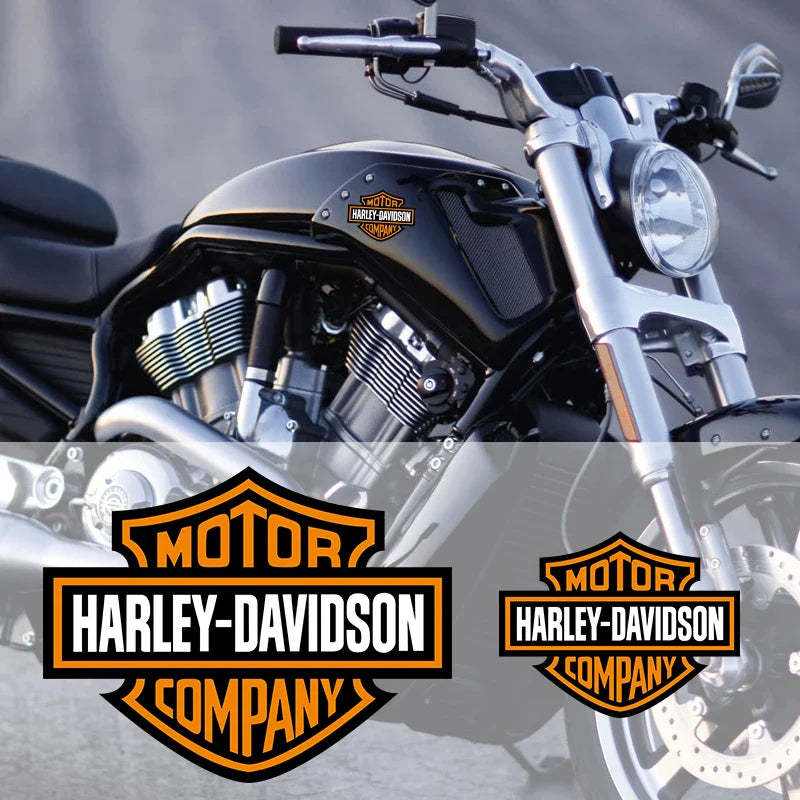 2pcs Motorcycle LOGO Tank Decal Motor Oil Cover Stickers