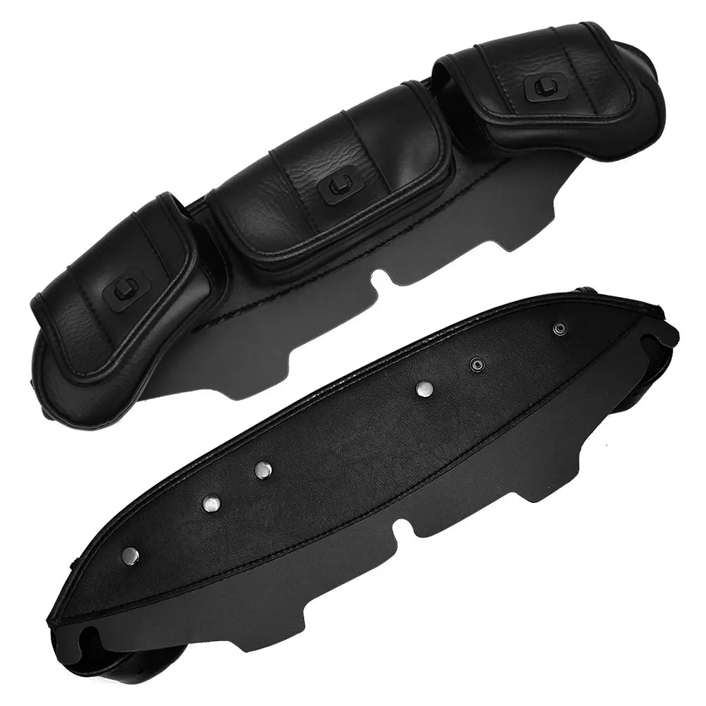 Motorcycle 3-Pocket Windshield Batwing Fairing Pouch Bag For Harley Touring Electra Glide Touring FLHX FLHT FLHXS 1996-2013