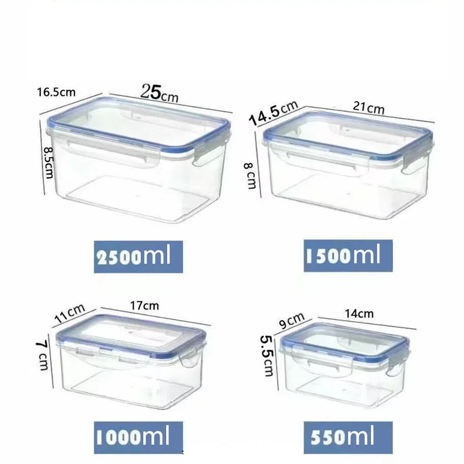 Sealed rectangular refrigerator storage box with lid Plastic crisper microwave - heated lunch box with lid - Jaico Online Shop