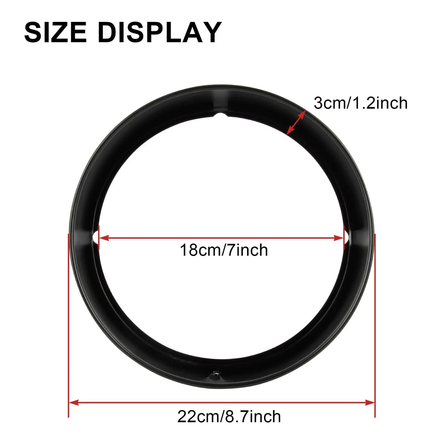 Motorcycle 7" Headlight Lamp Trim Ring Cover Headlight Assembly for harley Touring Road King Electra Glide Street FLHT FLHR