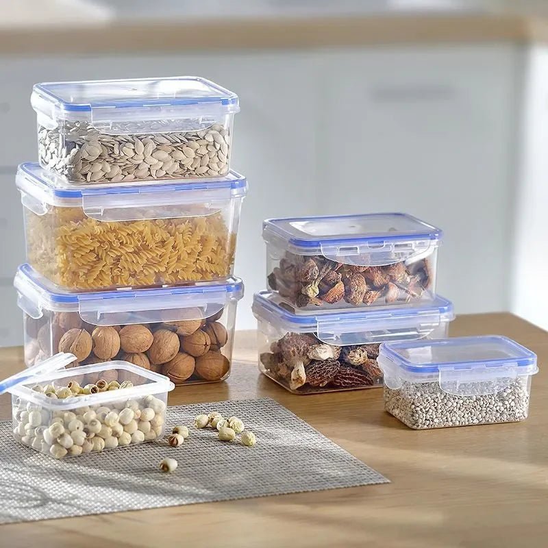 Sealed rectangular refrigerator storage box with lid Plastic crisper microwave - heated lunch box with lid - Jaico Online Shop