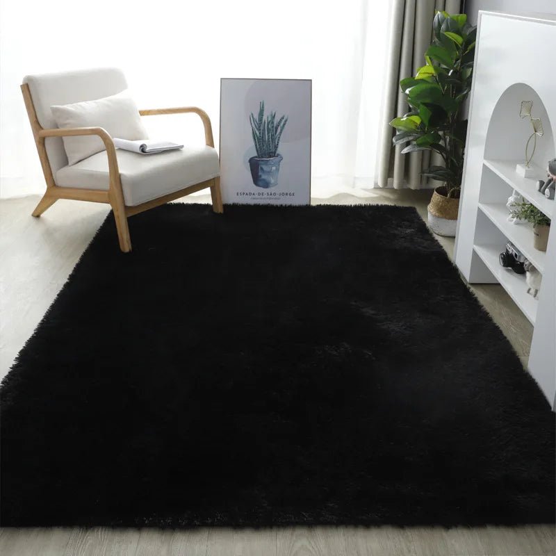 VIKAMA Silk Wool Carpet Bedroom Living Room Carpet Ins Style Scandinavian Home Floor Mats Home Decoration - Jaico Online Shop