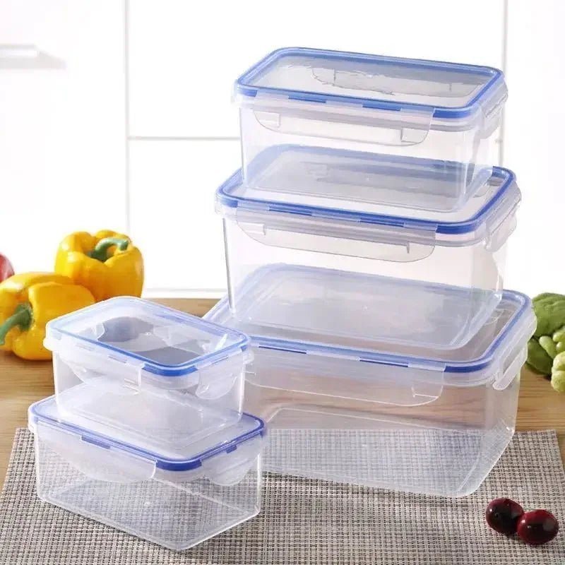 Sealed rectangular refrigerator storage box with lid Plastic crisper microwave - heated lunch box with lid - Jaico Online Shop
