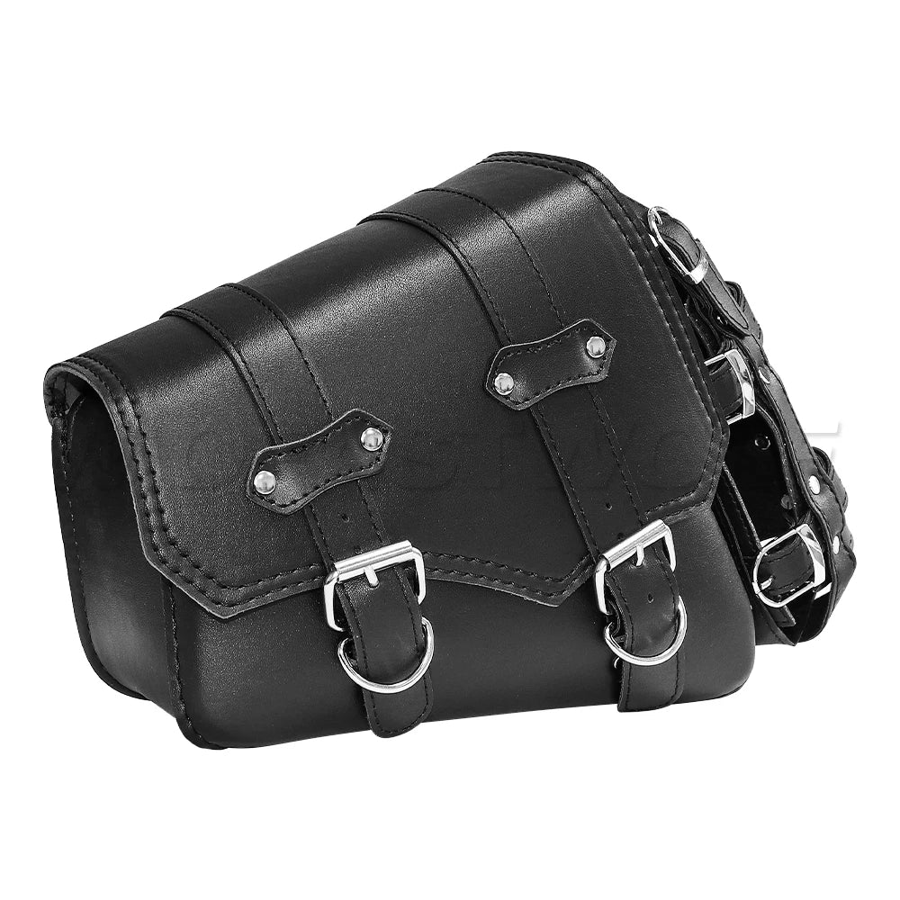 Motorcycle Bag For Harley Sportster Honda Suzuki Yamaha Kawasaki Leather Motorcycle Saddle Bag Waterproof Side Bags Tool Pouch