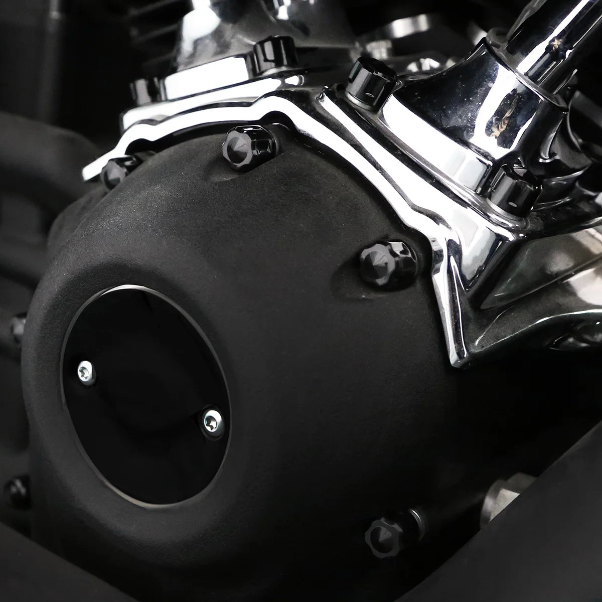 Black Bolt Covers Kit Engine Rocker Screw Caps Tappet Derby Bolts Cover For Harley Softail Street Bob Breakout Low Rider 18-25
