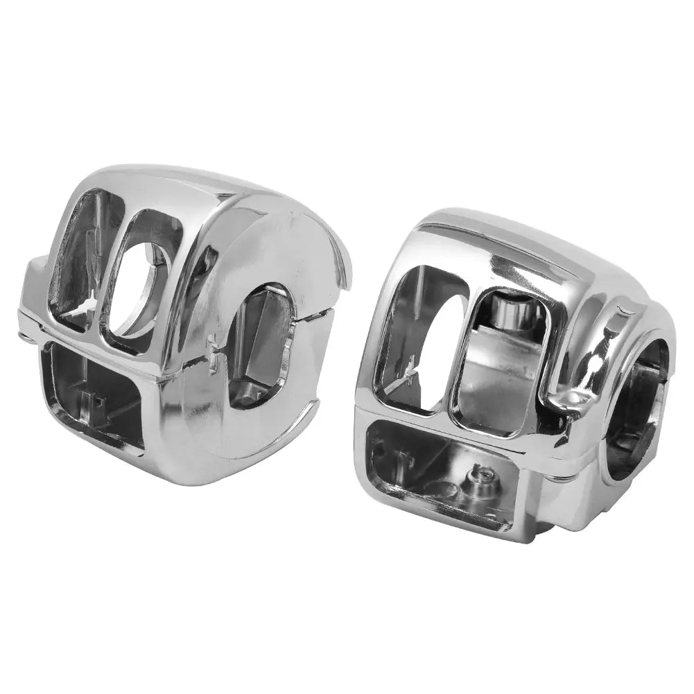 Motorcycle Chrome Aluminum Handlebar Switch Housing Cover For Harley Sportster Dyna Softail V-Rod 2002-2010