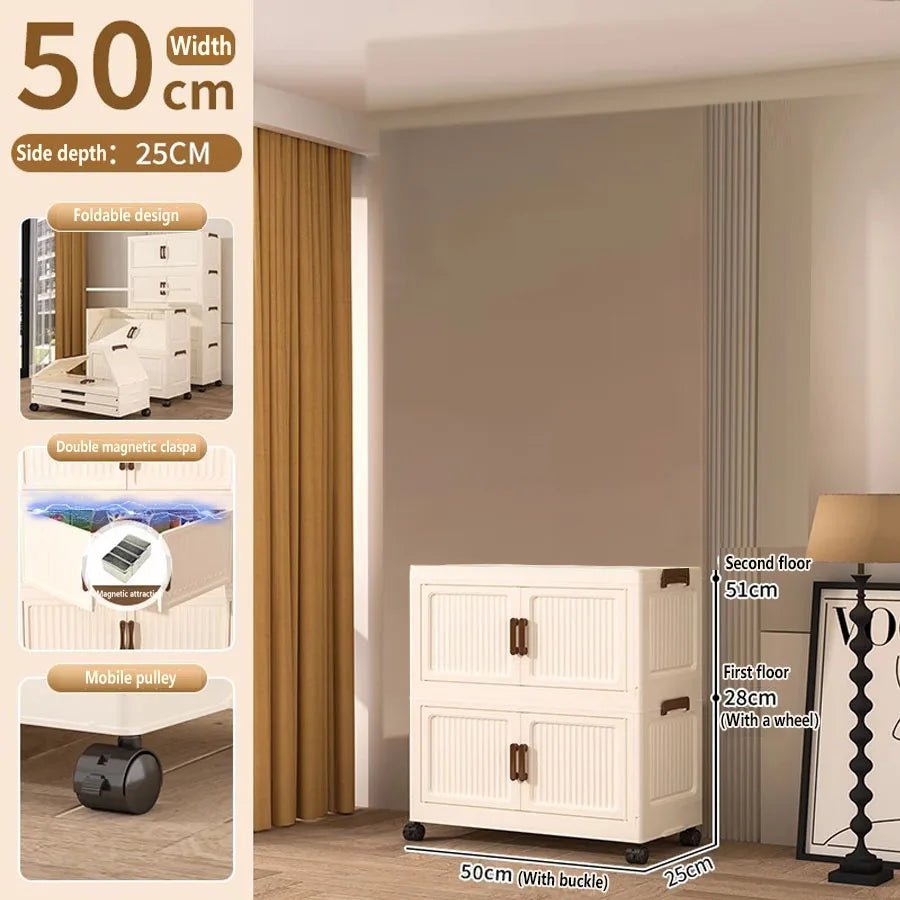 Storage Box Household Foldableing Cabinet Storage Cabinet Clothes Toys Snacks Extra Large Capacity Storage Cabinet Organizing Box - Jaico Online Shop