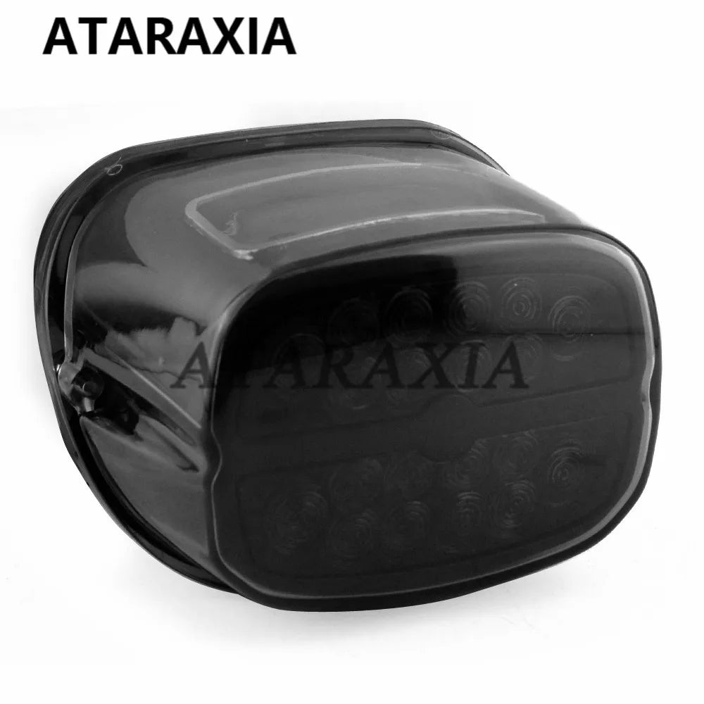 Motorcycle LED Tail Light Rear Brake Lights Turn Signal Number License Plate Lamp Taillight For Harley Dyna Fat Boy Road King