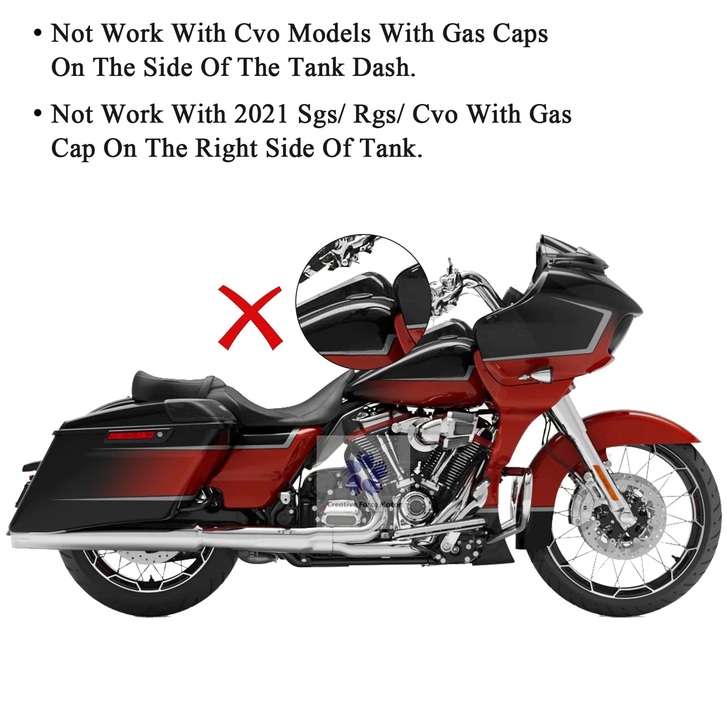 2008-2024 Smooth Dash Fuel Console Cover Motorcycles Gas Tank Cap For Harley Touring CVO Electra Road Street Glide FLHX/I FLHTK