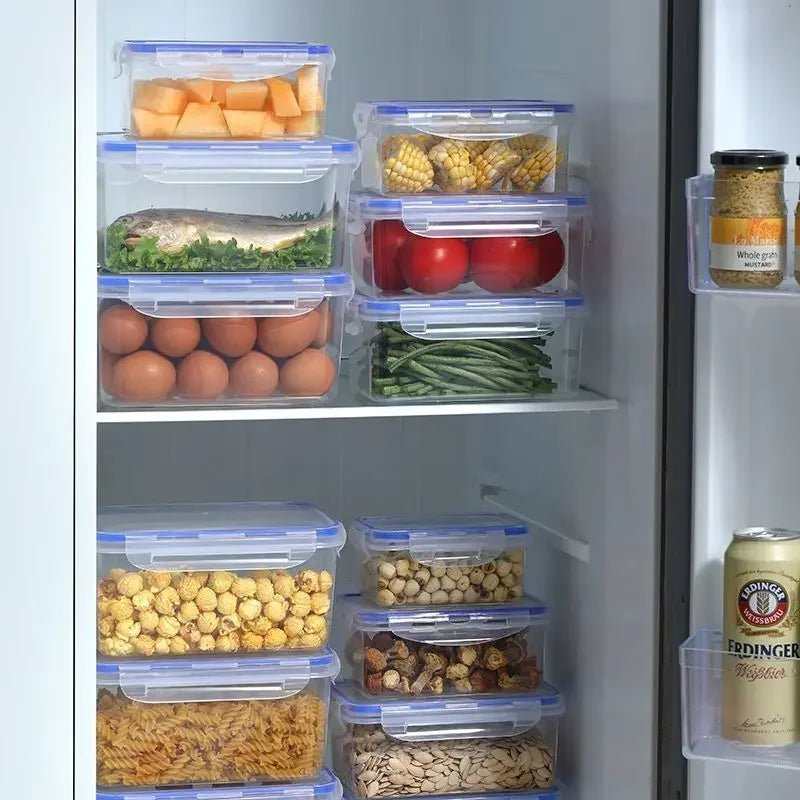 Sealed rectangular refrigerator storage box with lid Plastic crisper microwave - heated lunch box with lid - Jaico Online Shop