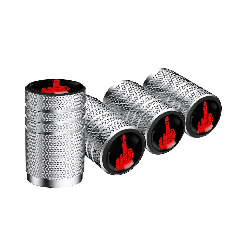 4PCS F*CK Valve Stem Caps