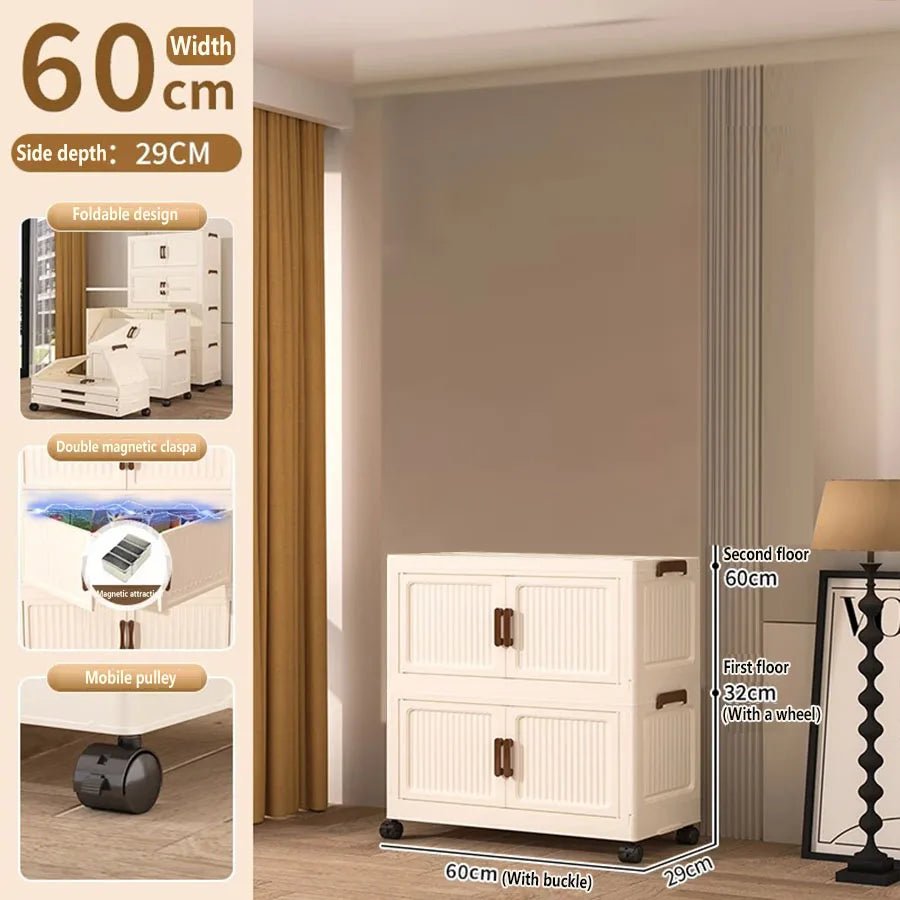Storage Box Household Foldableing Cabinet Storage Cabinet Clothes Toys Snacks Extra Large Capacity Storage Cabinet Organizing Box - Jaico Online Shop