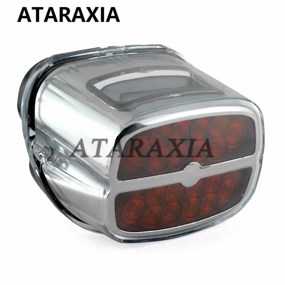 Motorcycle LED Tail Light Rear Brake Lights Turn Signal Number License Plate Lamp Taillight For Harley Dyna Fat Boy Road King