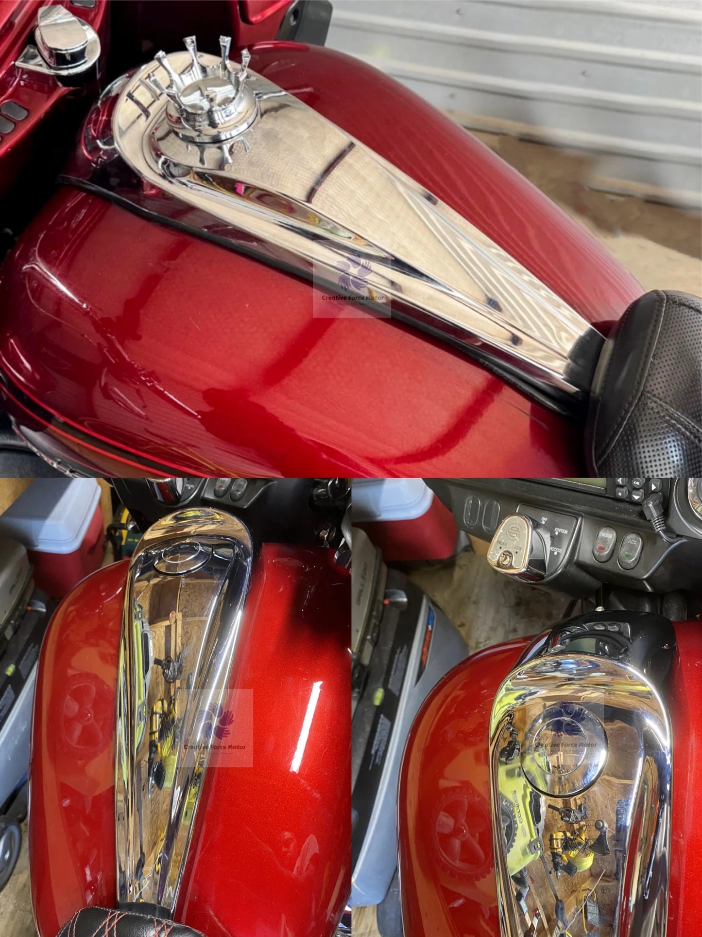 2008-2024 Smooth Dash Fuel Console Cover Motorcycles Gas Tank Cap For Harley Touring CVO Electra Road Street Glide FLHX/I FLHTK
