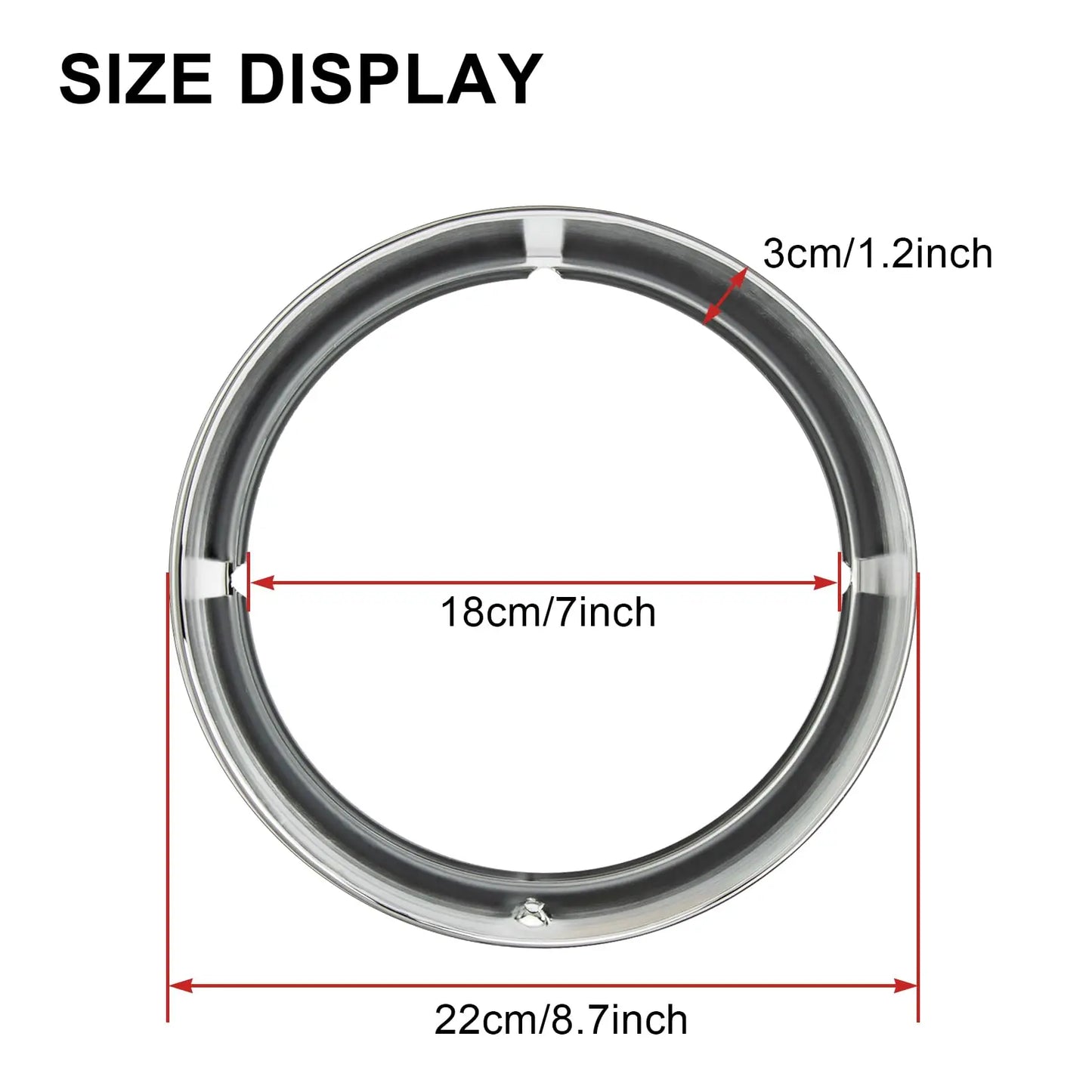 Motorcycle 7" Headlight Lamp Trim Ring Cover Headlight Assembly for harley Touring Road King Electra Glide Street FLHT FLHR