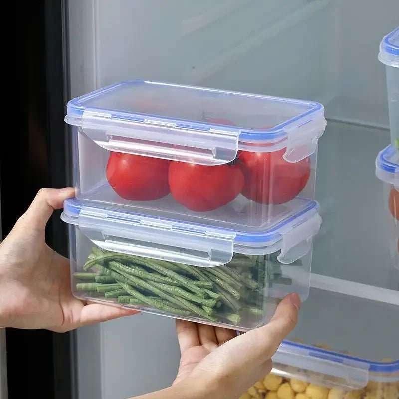 Sealed rectangular refrigerator storage box with lid Plastic crisper microwave - heated lunch box with lid - Jaico Online Shop