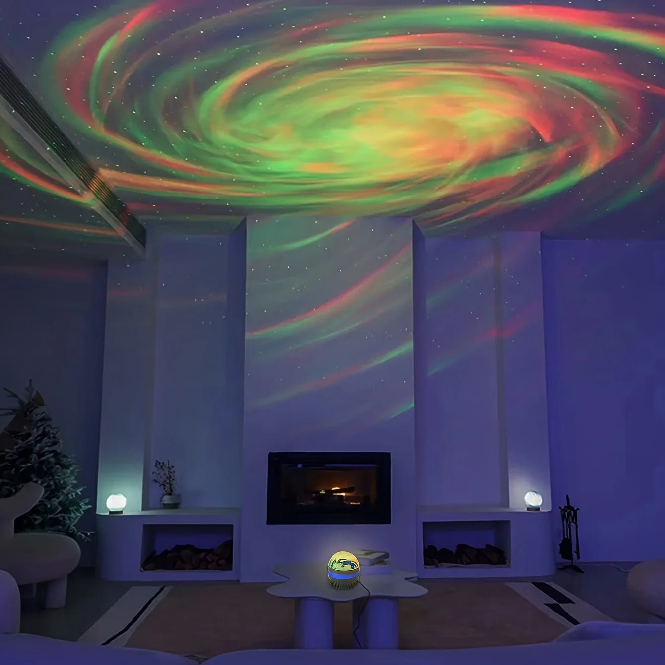 LED NightLights Galaxy Projector Remote Control 5V USB Rechargeable Starry Sky Lamp DMX Sound Active 7 Modes for Kids Room Decor - Jaico Online Shop