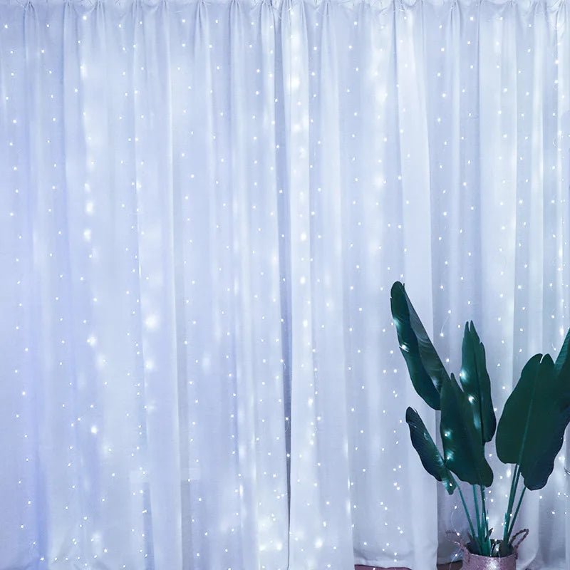 3/4/6m Curtain LED String Lights Garland USB Festoon Remote Control Fairy Garland Lights Christmas Decoration for Bedroom Home - Jaico Online Shop