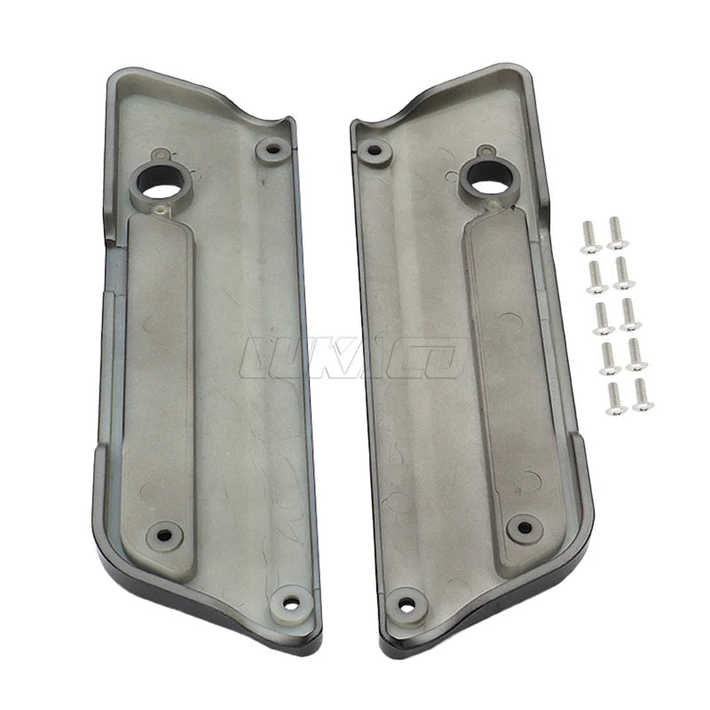 Motorcycle Black Accessories Saddlebag Latch Covers For Harley Touring Electra Street Glide Road King FLH FLT FLHR FLTR 93-13