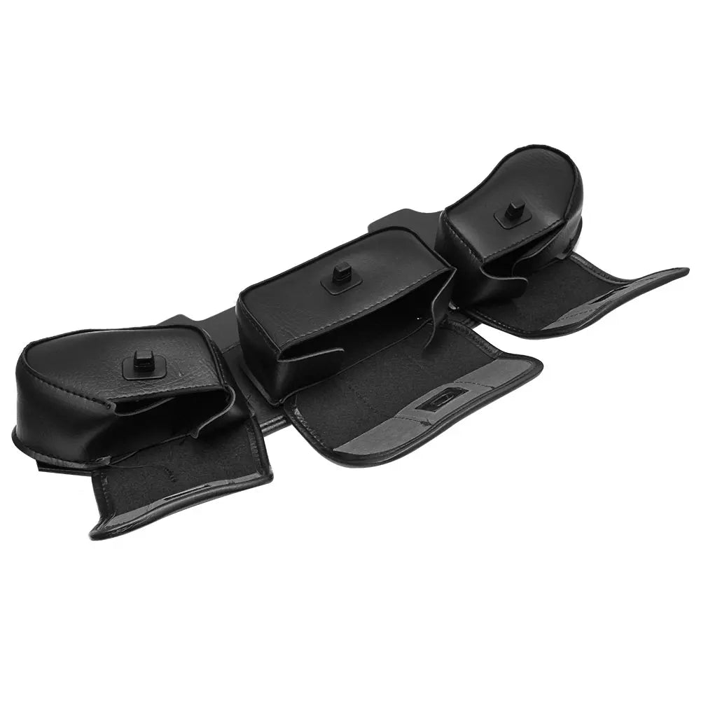 Motorcycle 3-Pocket Windshield Batwing Fairing Pouch Bag For Harley Touring Electra Glide Touring FLHX FLHT FLHXS 1996-2013