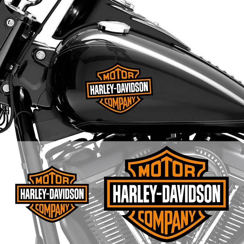 2pcs Motorcycle LOGO Tank Decal Motor Oil Cover Stickers