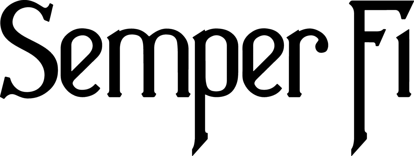 Semper Fi Decals