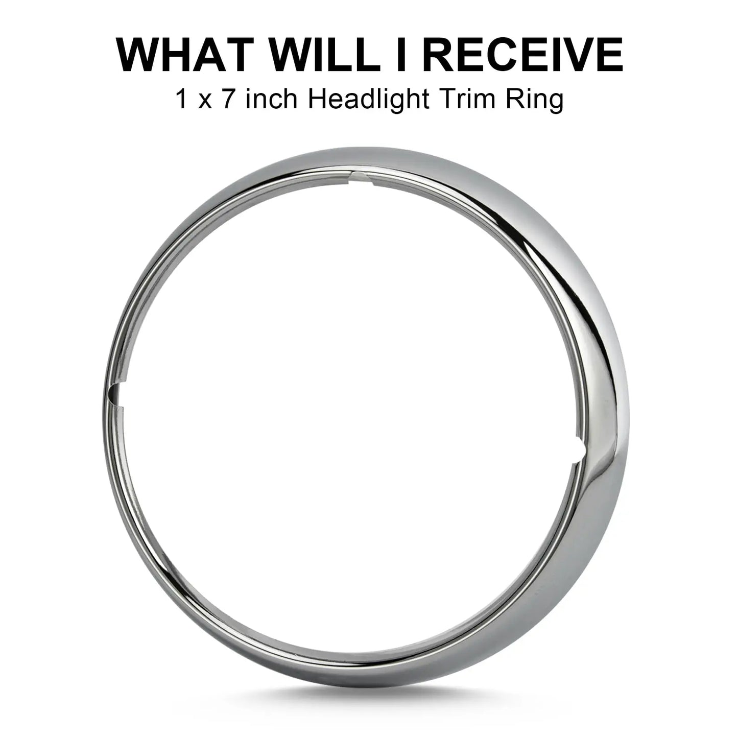 Motorcycle 7" Headlight Lamp Trim Ring Cover Headlight Assembly for harley Touring Road King Electra Glide Street FLHT FLHR