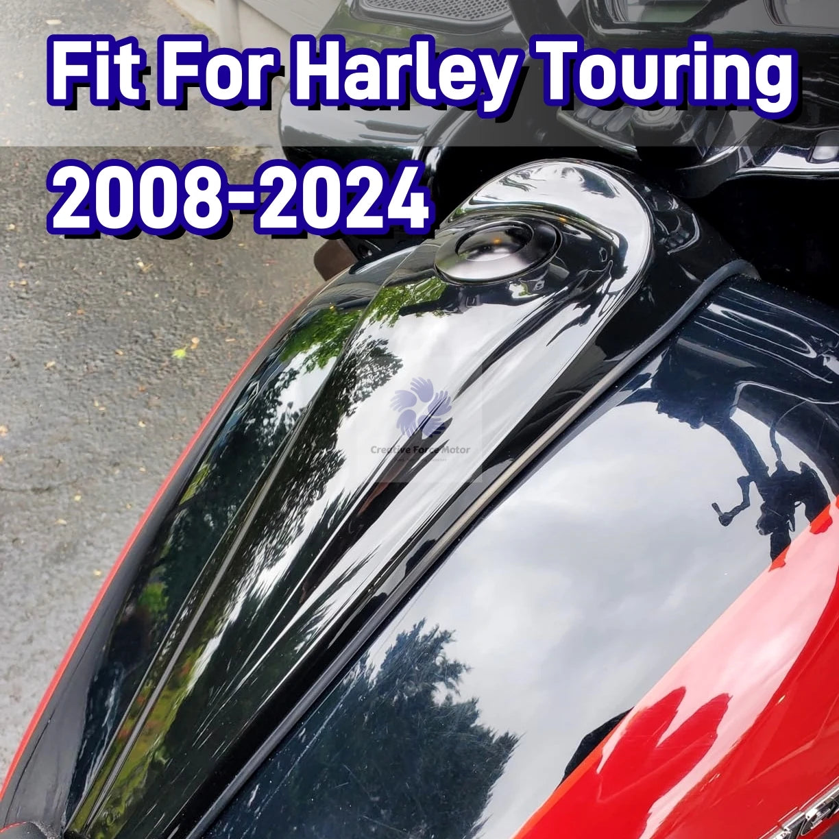 2008-2024 Smooth Dash Fuel Console Cover Motorcycles Gas Tank Cap For Harley Touring CVO Electra Road Street Glide FLHX/I FLHTK