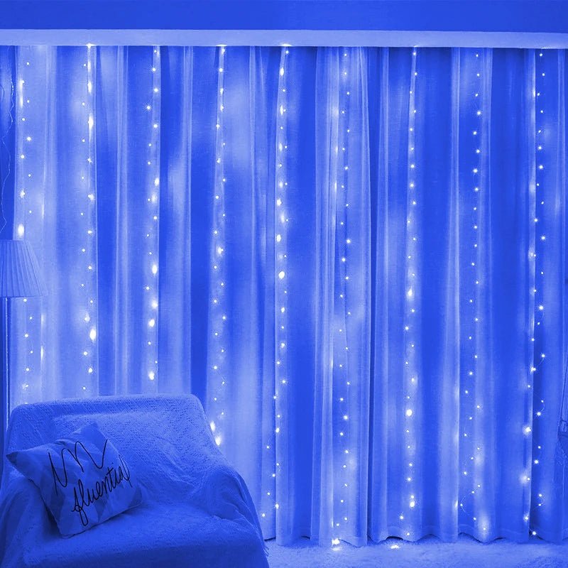 3/6M USB LED Curtain 8Modes Remote Control String Lights Holiday Wedding Fairy Garland Lights For Bedroom Living Room Decor - Jaico Online Shop