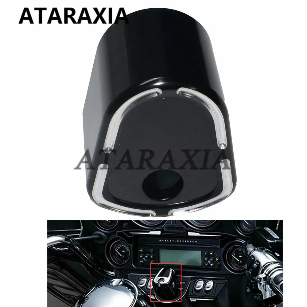 Motorcycle Ignition Switch Cover Key Cover Switch Lock Cover For Harley Touring Road Glide Street Glide FLTR FLHX 1996-2013