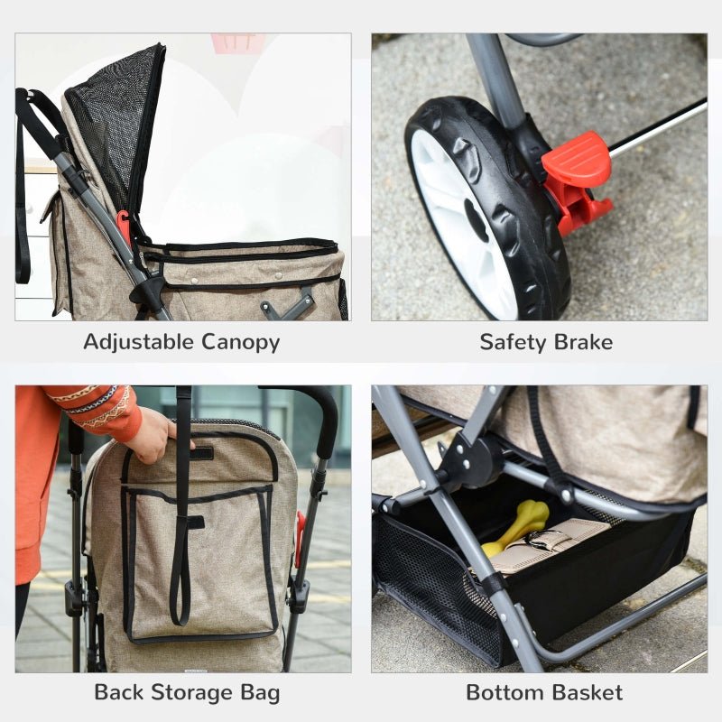 Pet Foldable Travel Carriage Stroller with Reversible Handle - Jaico Online Shop