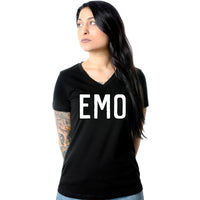 Emo Tapered V-Neck Tee Shirt