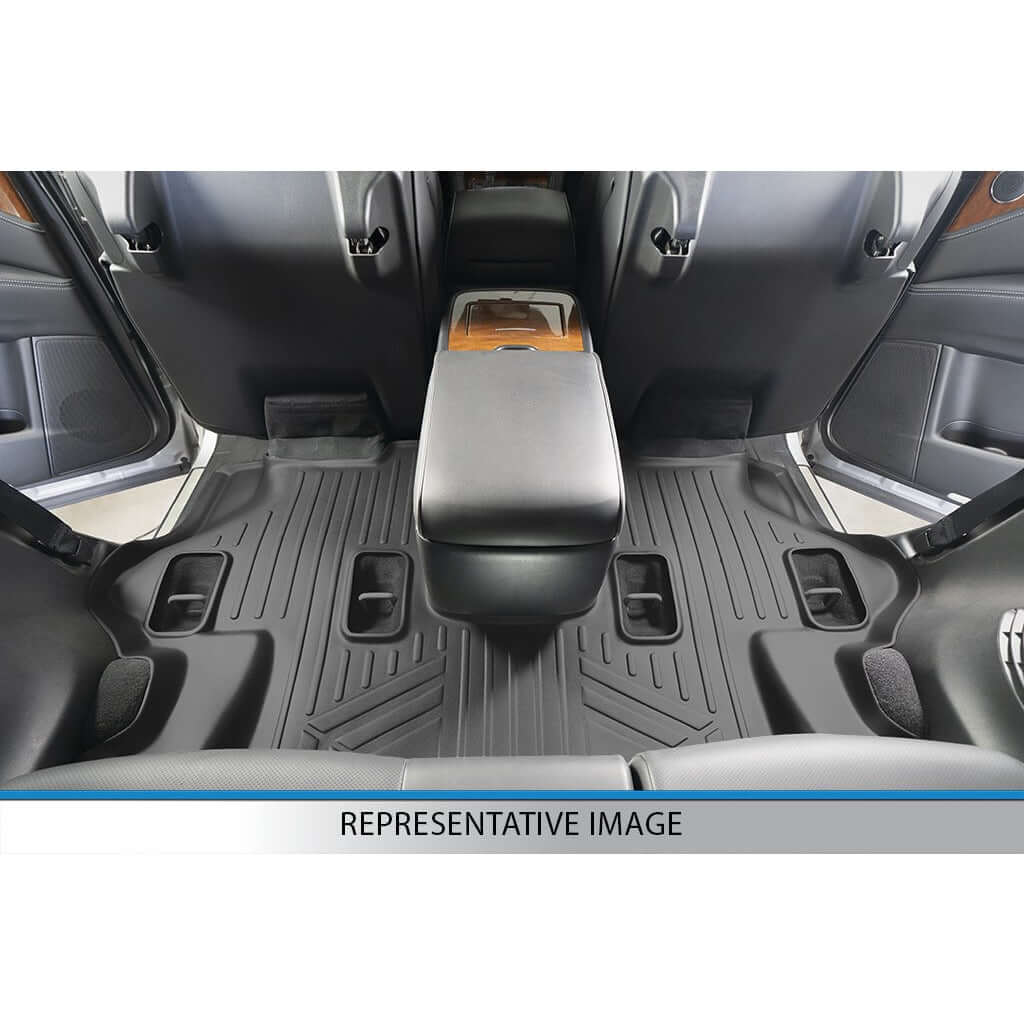SMARTLINER Custom Fit Floor Liners For 2016-2022 Honda Pilot (7 Passenger Model)