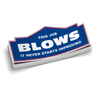 This Job Blows Hard Hat Decal