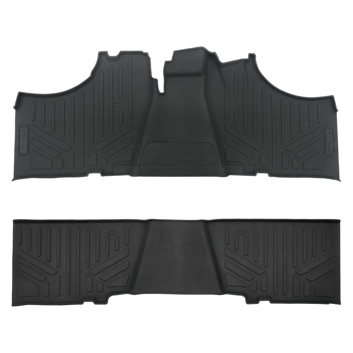 SMARTLINER Custom Fit Rugged Rubber Floor Liners For 2017-2024 Kawasaki Mule (6-Seater Models)