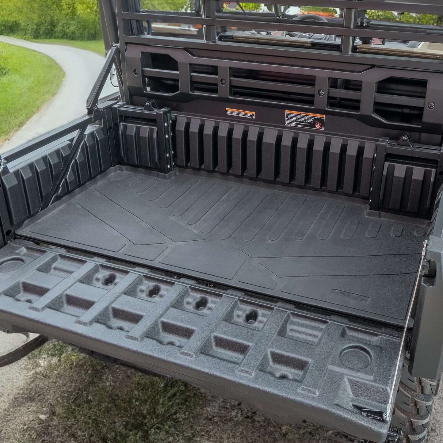 SMARTLINER Custom Fit Rugged Rubber Floor Liners For 2017-2024 Kawasaki Mule (6-Seater Models)