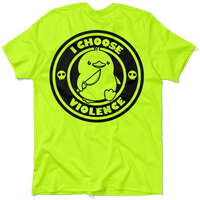 Violence - Safety Yellow Pocket T-Shirt
