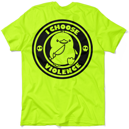 Violence - Safety Yellow Pocket T-Shirt