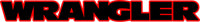 Fender "Wrangler" Red Outline Decal Stickers for Jeep Wrangler (x2)