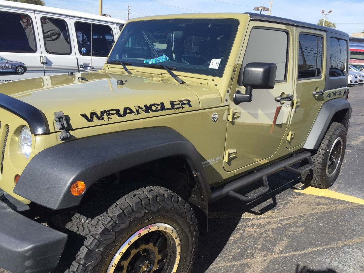 Fender "Wrangler" Splash Decal Stickers for Jeep Wrangler (x2)